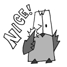 OWL-FOREST 3 ~YOUNG~ BLACK&WHITE sticker #3265723