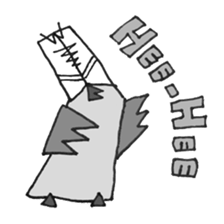 OWL-FOREST 3 ~YOUNG~ BLACK&WHITE sticker #3265732