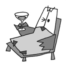 OWL-FOREST 3 ~YOUNG~ BLACK&WHITE sticker #3265741