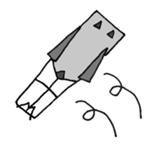 OWL-FOREST 3 ~YOUNG~ BLACK&WHITE sticker #3265749