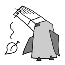 OWL-FOREST 3 ~YOUNG~ BLACK&WHITE sticker #3265752