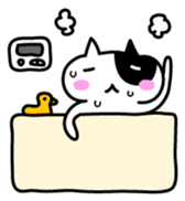 Black and white cat sticker #3265815