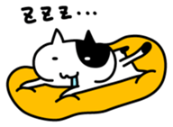 Black and white cat sticker #3265827