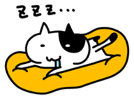 Black and white cat sticker #3265827