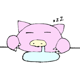 Yodare Pig sticker #3267482