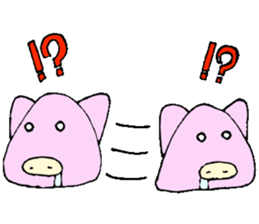 Yodare Pig sticker #3267487