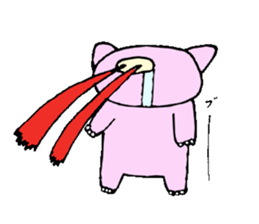 Yodare Pig sticker #3267489