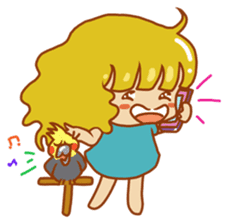 Cockatiels and Veggie Girl's Daily Life sticker #3268608