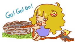 Cockatiels and Veggie Girl's Daily Life sticker #3268615