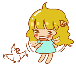 Cockatiels and Veggie Girl's Daily Life sticker #3268616