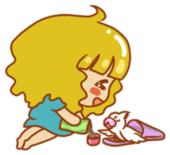 Cockatiels and Veggie Girl's Daily Life sticker #3268617