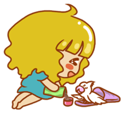 Cockatiels and Veggie Girl's Daily Life sticker #3268617
