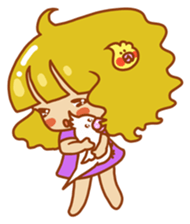 Cockatiels and Veggie Girl's Daily Life sticker #3268621