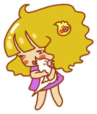 Cockatiels and Veggie Girl's Daily Life sticker #3268621