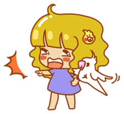 Cockatiels and Veggie Girl's Daily Life sticker #3268623