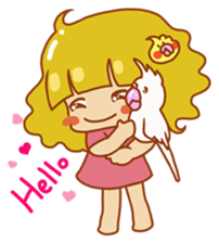 Cockatiels and Veggie Girl's Daily Life sticker #3268624