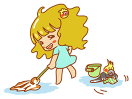 Cockatiels and Veggie Girl's Daily Life sticker #3268630