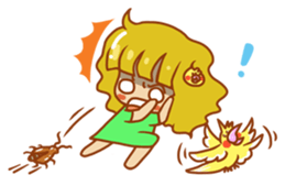 Cockatiels and Veggie Girl's Daily Life sticker #3268640