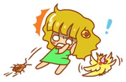 Cockatiels and Veggie Girl's Daily Life sticker #3268640