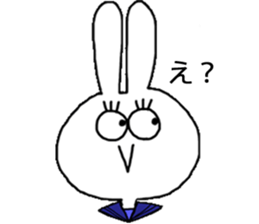 Big eye rabbit sticker #3269565