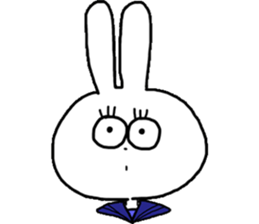 Big eye rabbit sticker #3269571