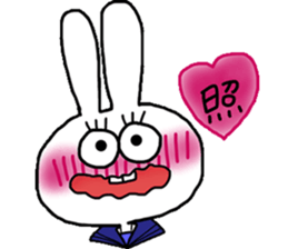 Big eye rabbit sticker #3269580