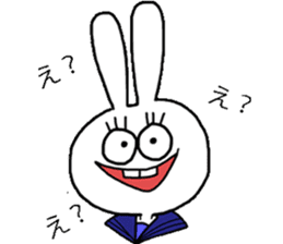 Big eye rabbit sticker #3269584