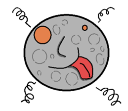 THE MOON sticker #3270790
