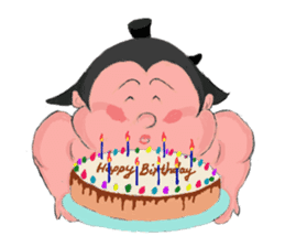 Sumo wrestler Koshimazu sticker #3271277