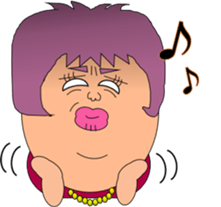 A purple woman sticker #3272044