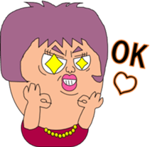 A purple woman sticker #3272047