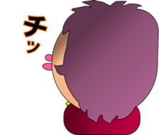 A purple woman sticker #3272070