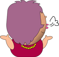 A purple woman sticker #3272074