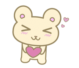 The bear which praises a person sticker #3272606