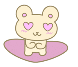 The bear which praises a person sticker #3272622