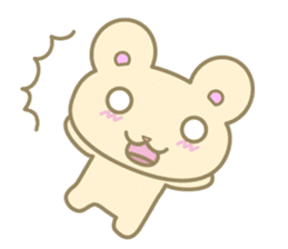 The bear which praises a person sticker #3272631