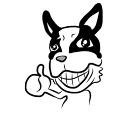 Chopper French Bulldogman sticker #3273075