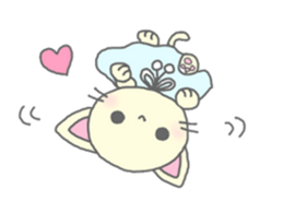 Round pretty animal sticker #3273295