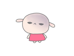 Round pretty animal sticker #3273297