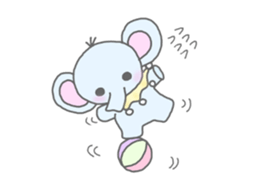 Round pretty animal sticker #3273303