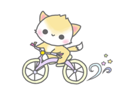 Round pretty animal sticker #3273319