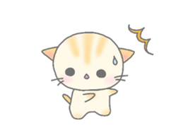 Round pretty animal sticker #3273322