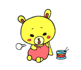 JAMIE THE HAPPY BEAR sticker #3273457