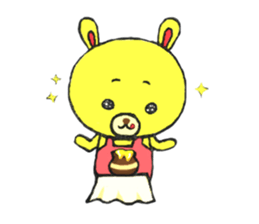 JAMIE THE HAPPY BEAR sticker #3273460