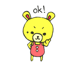 JAMIE THE HAPPY BEAR sticker #3273467