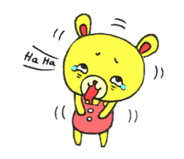 JAMIE THE HAPPY BEAR sticker #3273473