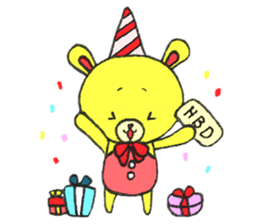 JAMIE THE HAPPY BEAR sticker #3273475