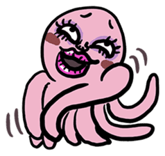 Dookdui The Crazy Octopus sticker #3273908