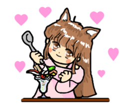 I'm cat daughter, gate sticker #3274326