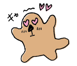 Sea otter like Amoeba sticker #3275497